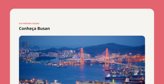 Página com as principais informações para quem quer viajar para Busan